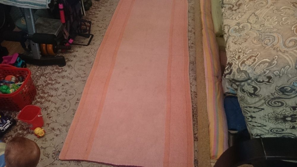 Советская х/б дорожка на пол, размером 2м Х 0,81м,тёплая