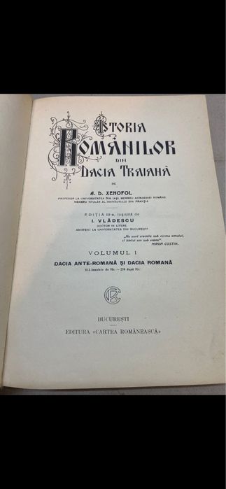 Istoria Romanilor din Dacia Traiana Vol I-II