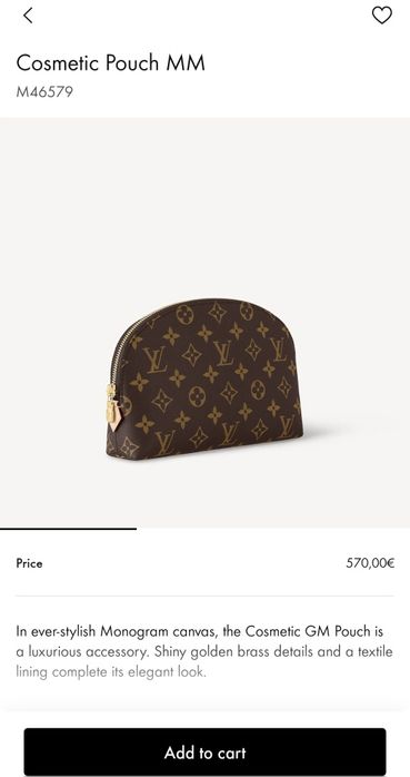 Portfard Louis Vuitton cosmetic pouch