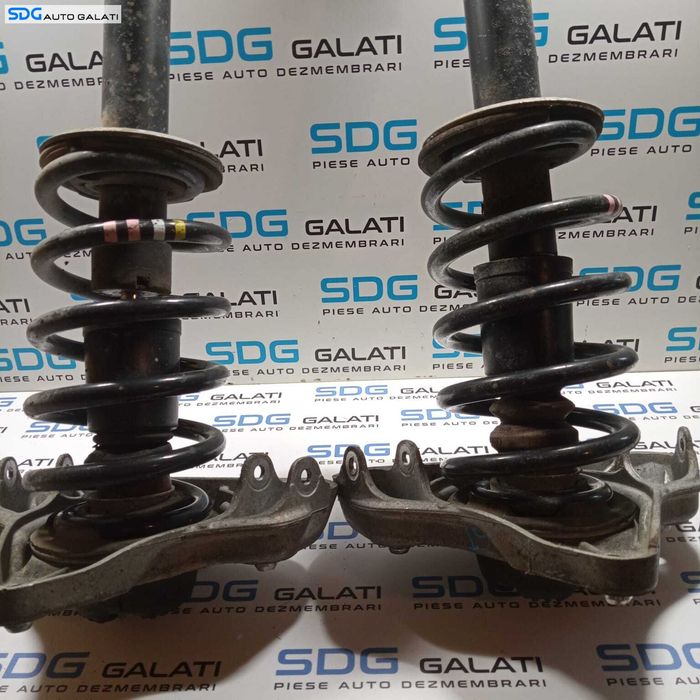 Set Amortizoare Fata Stanga Dreapta Complete cu Arcuri si Flanse Audi A4 B6 1.9 TDI 2001 - 2005 Cod 8E0413031CB [2190]