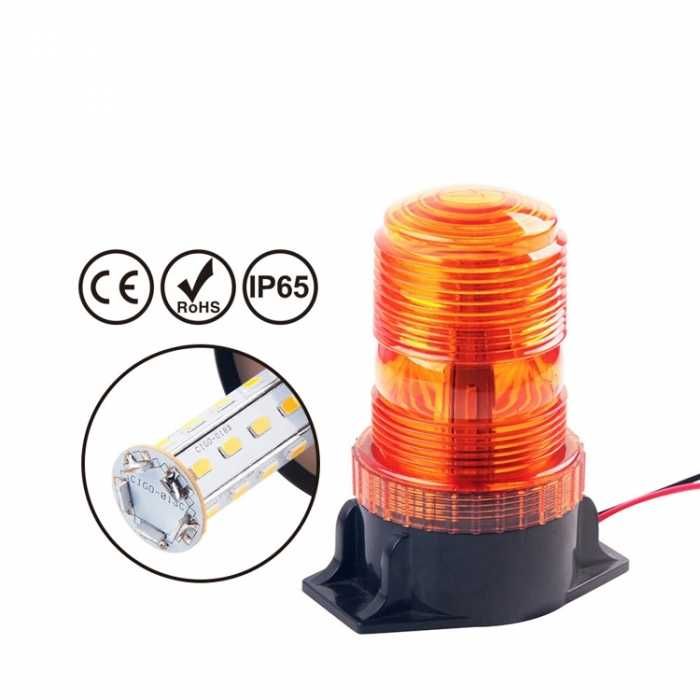 Професионална Сигнална лампа маяк лед за пътна помощ - 30 диода 12-30V