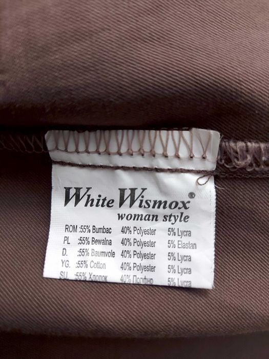 Sacou maro din bumbac White Wismox mărimea M / S scurt casual