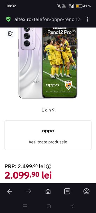 Oppo Reno 12 Pro,12 GB,512! NOU! Plus incarcator original bonus!