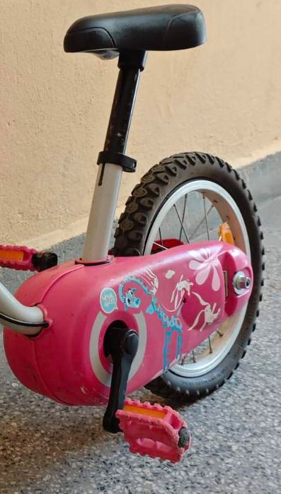 B'TWIN Детско колело Giraf 14" на Декатлон, за Момиче 3-5 години