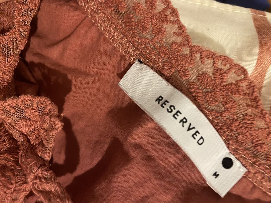 Блуза RESERVED в цвят пепел от рози