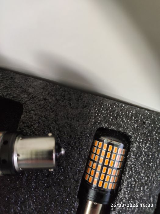 LED  1156 BA15S P21WCANBUS Лед Светлина Диодни Крушки за Мигач 2бр.