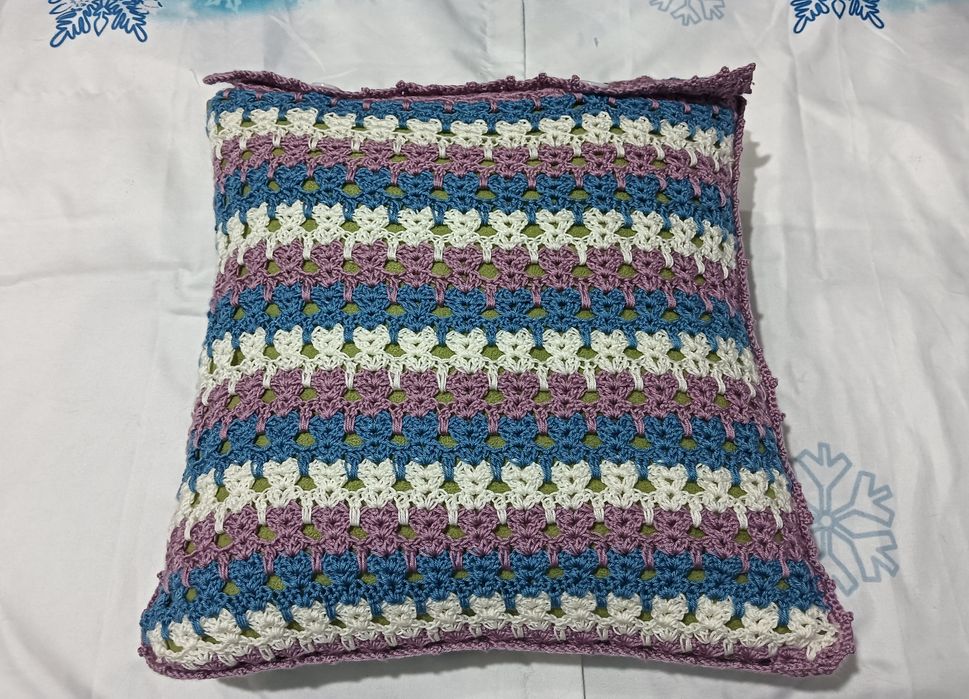 Husă de pernă croșetată