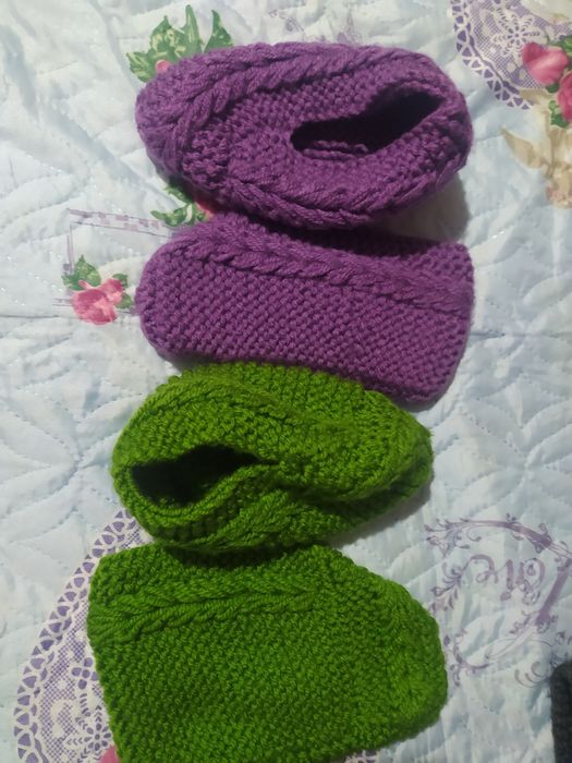 Вязанные тапочки