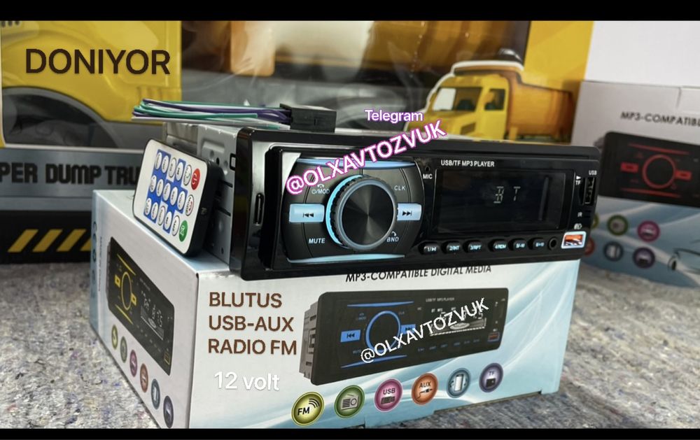Pioneer avto mafon yangi Blutus usb aux radio universal  ovozi 63 gach