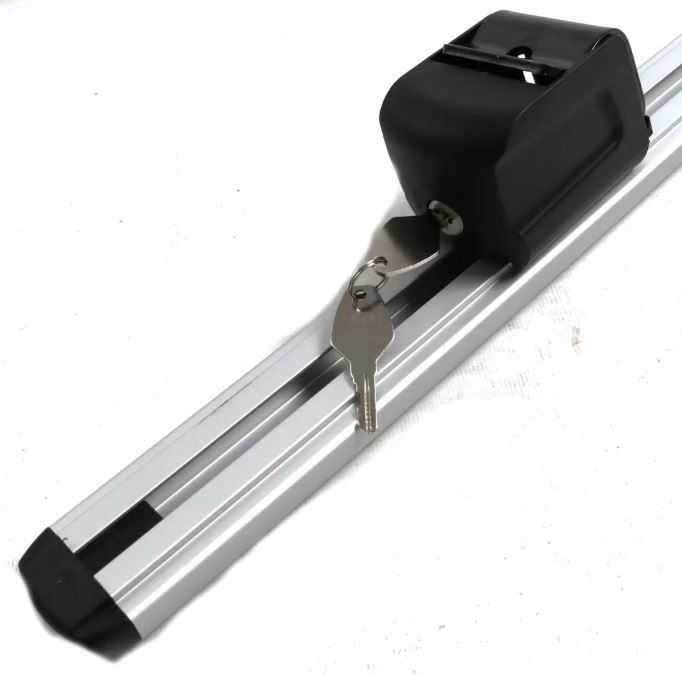 Греди напречни за багажник за кола за фабрични резби на покрива, 120см, с ключ