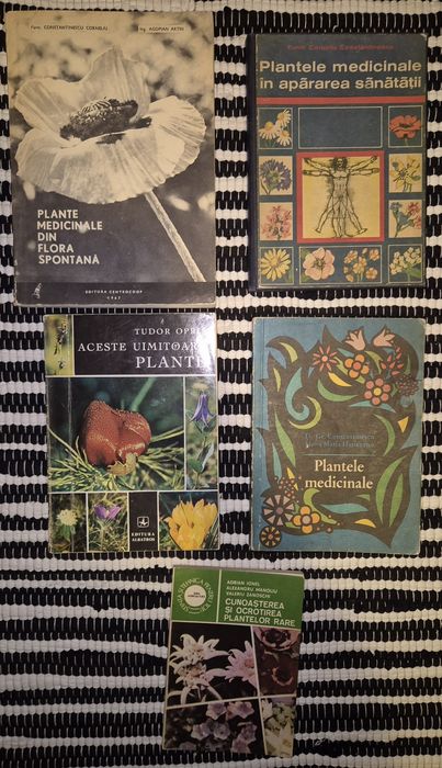 Lot carti vechi plante rare Medicinale Flora montană