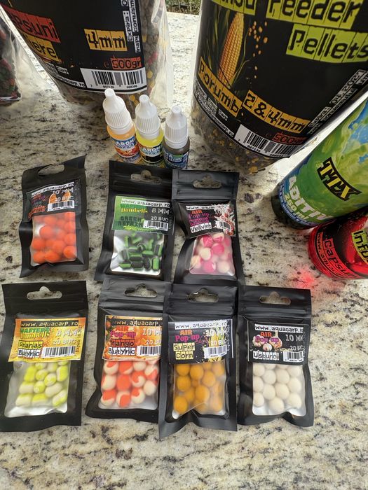 Nada pescuit, peleti pescuit, pop-up pescuit si aditiv