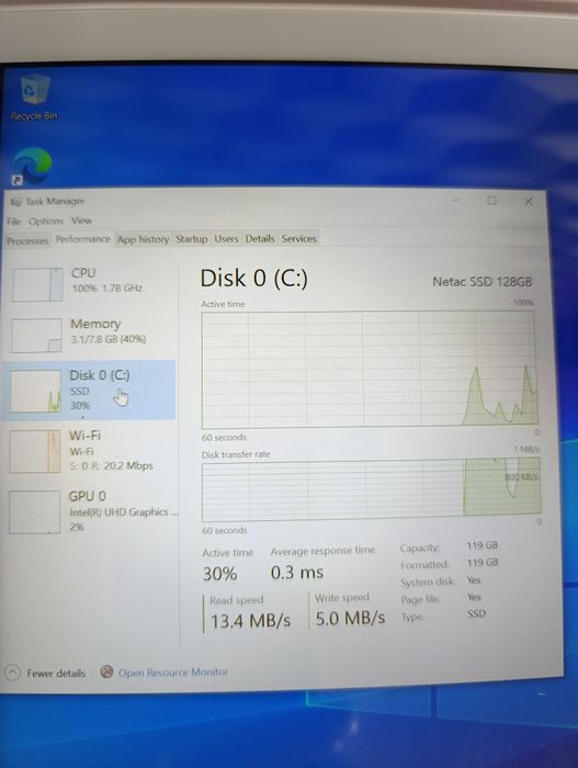 Tableta performanta diagnoza auto A1 Austria Intel Quad 8gb ram ssd m2 128gb usb C