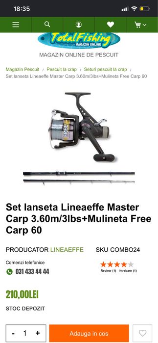 Set 2 lansete crap