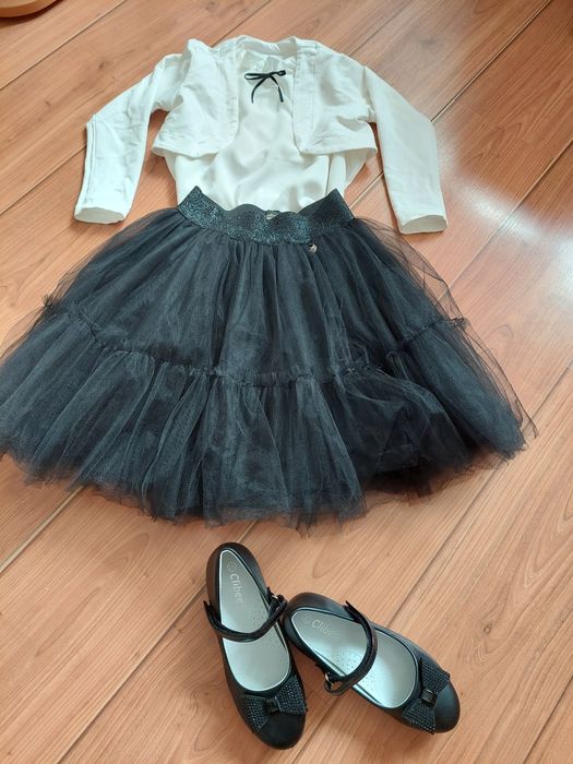 Риза,пола и болеро CONTRAST за момиче,128 см +ПОДАРЪК