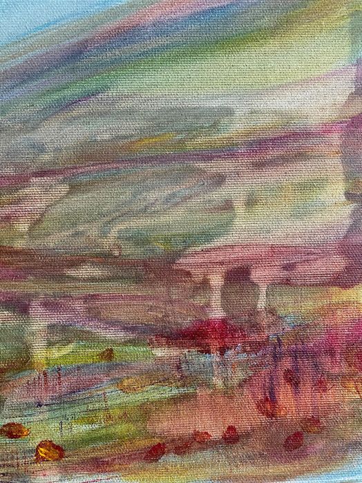 Tablou 40x40 unicat “Fields of Poppies” (Câmp cu Maci)