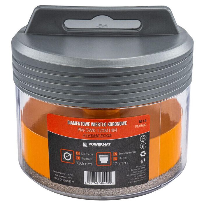 Carota diamantata diametru 120 mm, pentru gresie, granit, ceramica,