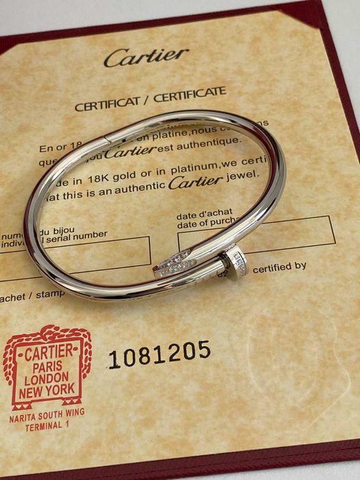 Brățară Cartier Cui 22 Aur Alb 18K cu diamante