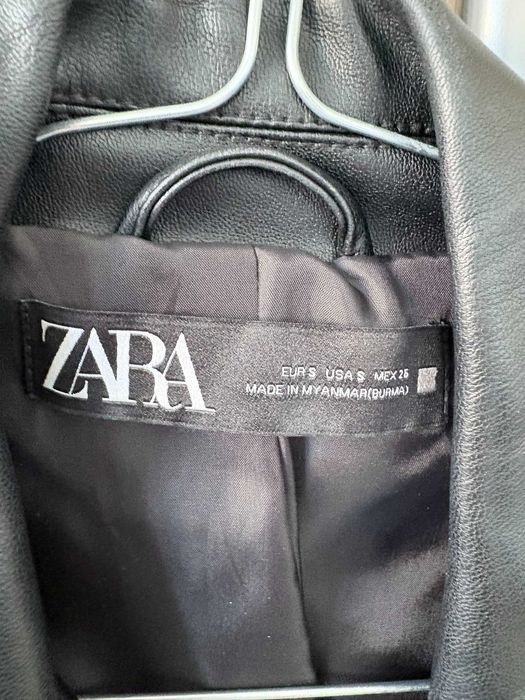 Дамско яке от изкуствена кожа Zara
