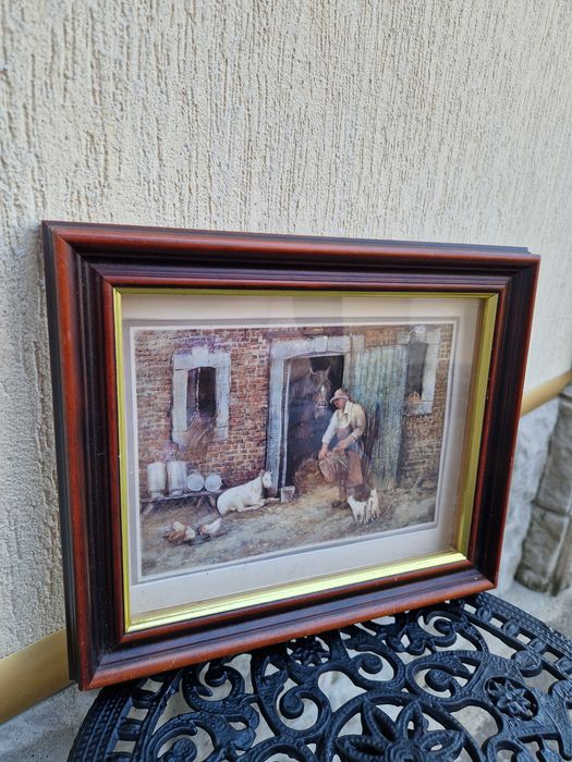 Прекрасна белгийска антикварна авторска картина