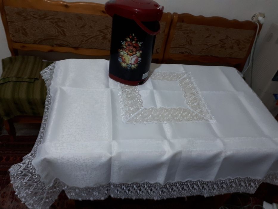 EMRE TEXTIL135см×135см.тогара ураш учун , писменний пласмассали столи