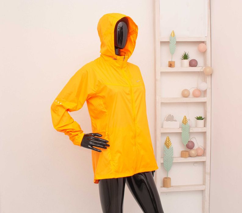 Nike оригинално дамско яке оранжево с качулка ветровка горница L