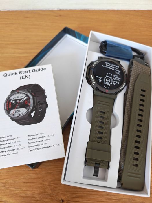 НОВ Смарт часовник Smart Watch W50 (Спортен дизайн)