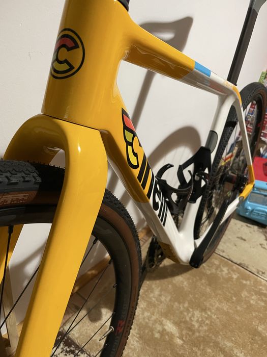 Gravel/ciclocorss/bicicleta carbon NOUĂ!  Cinelli King Zydeco II Orange Safari Shimano GRX Di2 2x12V