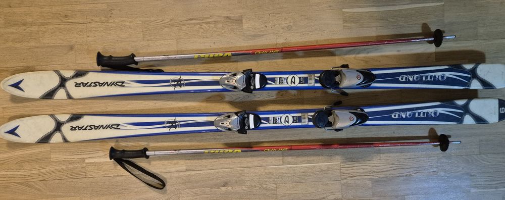 Лыжи горные комплект бу