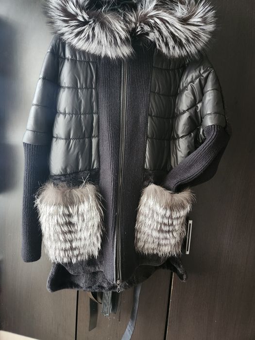 Geaca oversize blana naturală