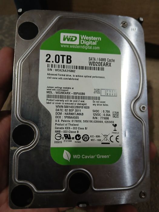 Продам жёсткий диск 2 Тб