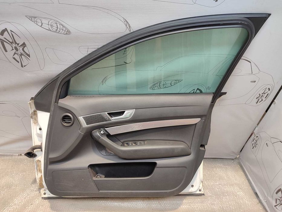Ușă Față Dreaptă Audi A6 S6 C6 4F Sedan Alb Cod Culoare T9 / Y9C 2009 / [2004-2011] / 4F0831052F (3D)