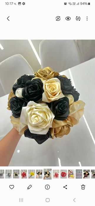 Уникални букети от сатенени рози за вашия специален повод