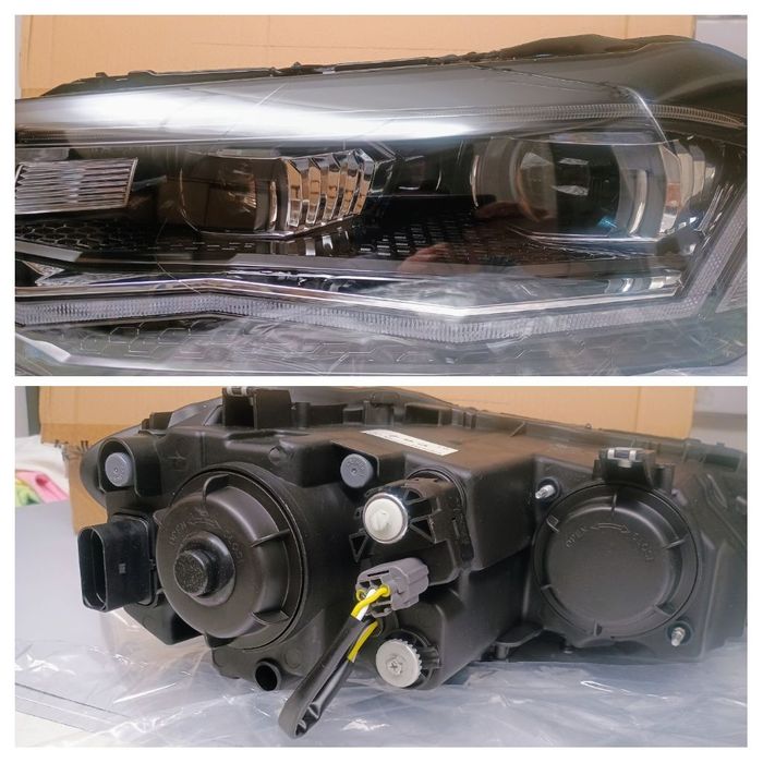 VW Polo MK6 2016-21 фарове с LED дневни светлини и динамични мигачи