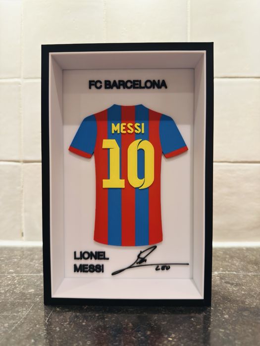 Tablou 3D cu tricou Messi