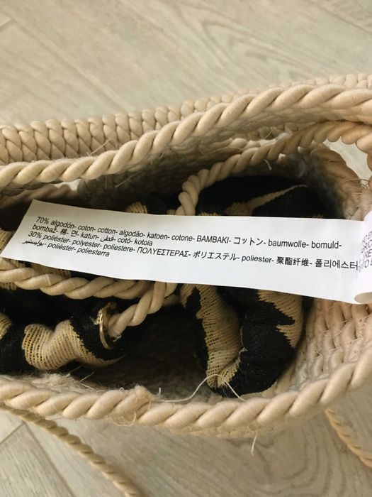ZARA мини плетена чанта
