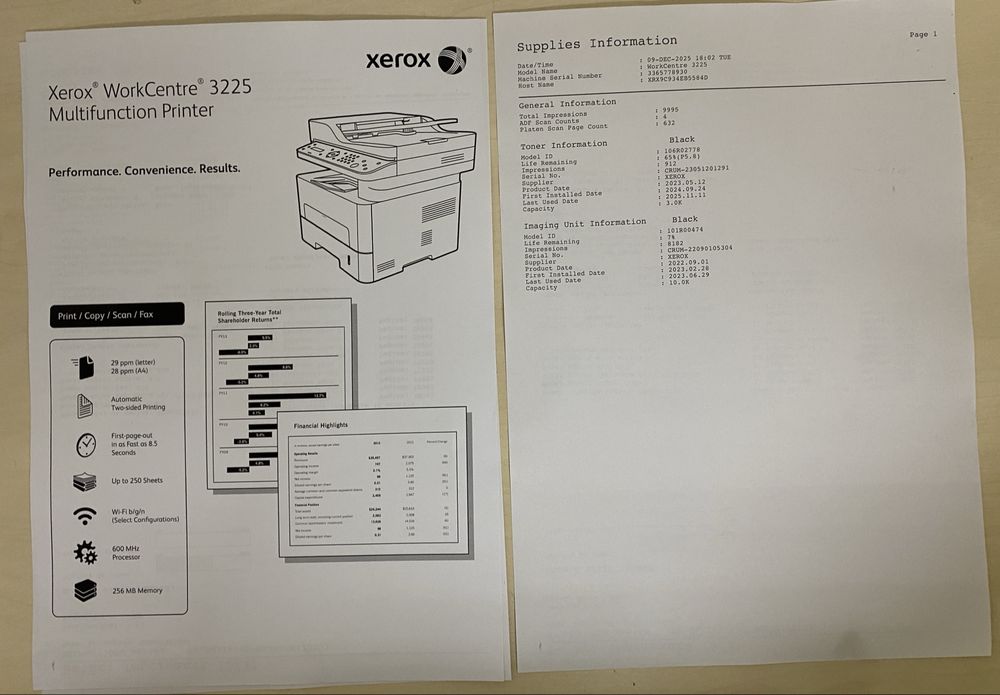 Multifunctionala wireless Xerox 3225