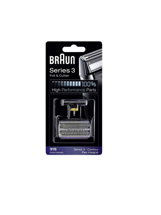 Резервна глава за самобръсначка Braun 31S съвместима само с Braun Series 3 Contour и 5000 Series Flex XP