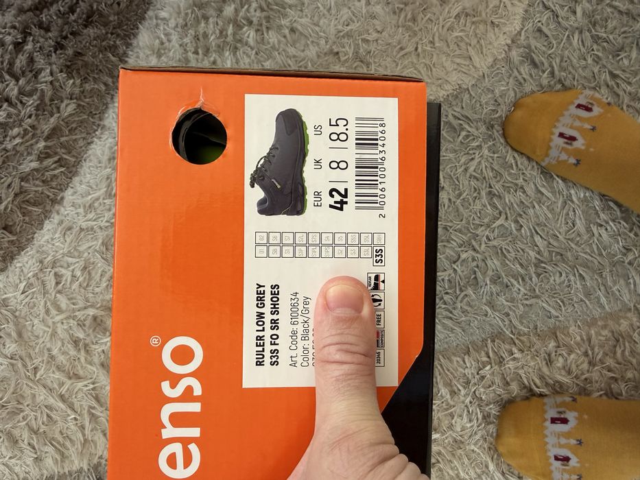Работни обувки Stenso RULER LOW S3S SR GREY/GREEN номер 42