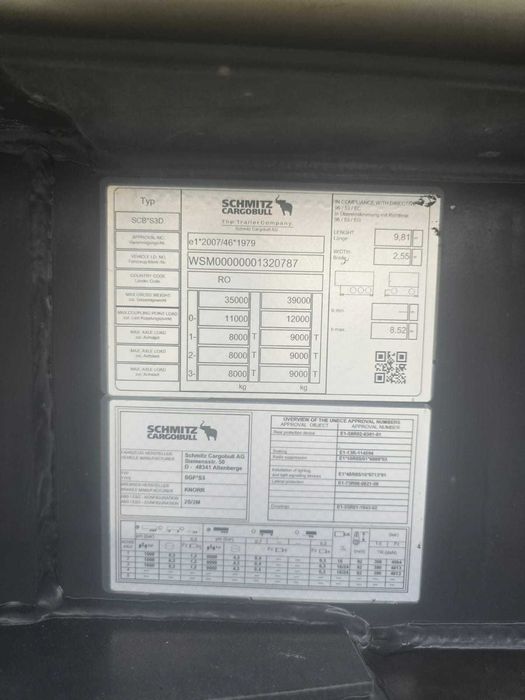 Semiremorci Schmitz intr o stare foarte buna de functionare pret
