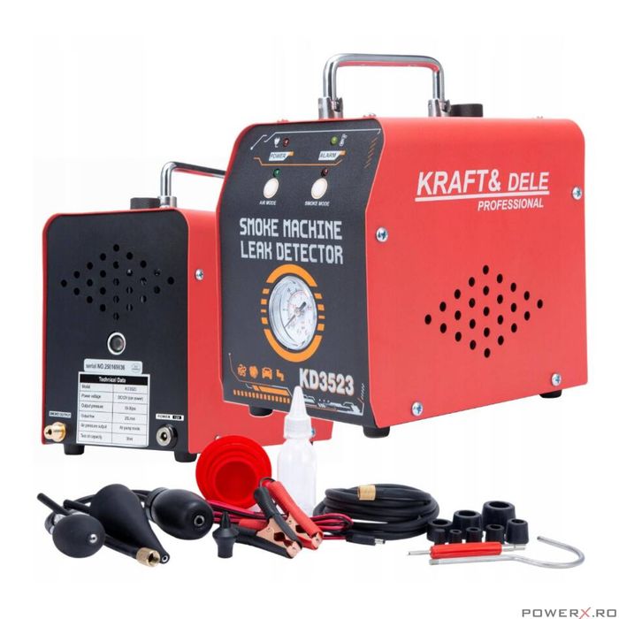 Dispozitiv, detector de fum pentru verificarea scurgerilor in