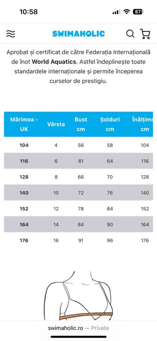 Vand costum baie competitie - Speedo