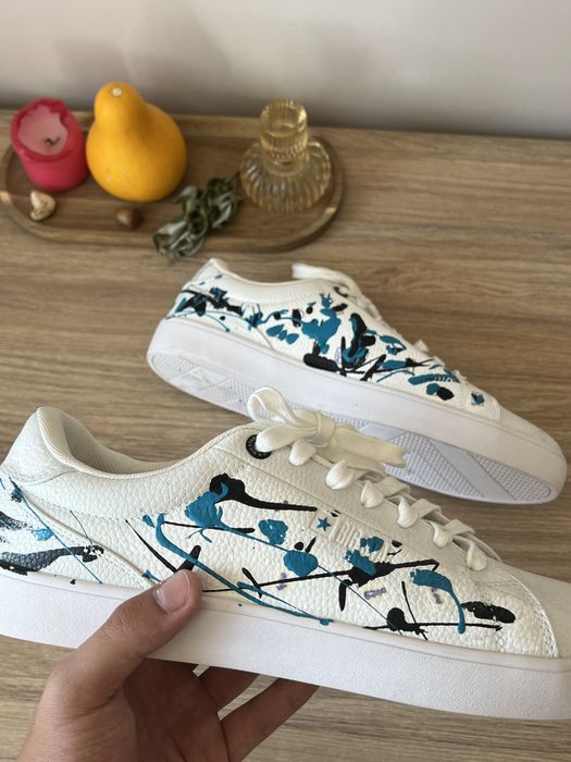 Custom Обувки черно-синьо