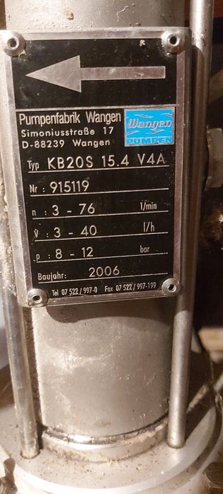 Pompa cu jnec dun inox si debit variabil