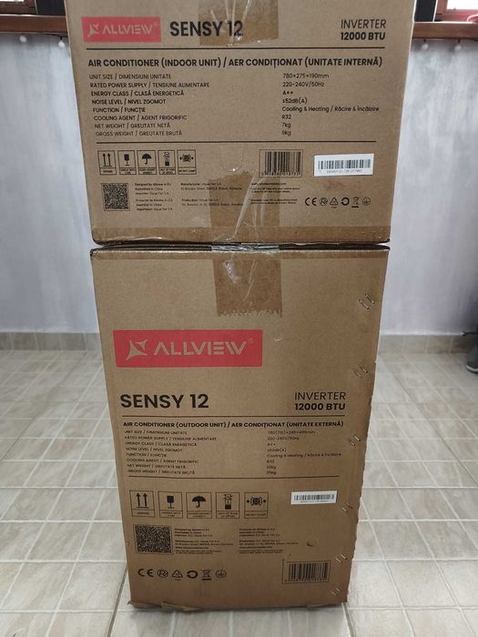 Aparat de aer conditionat Allview Sensy 12, WI-FI, Clasa A++/A+, kit instalare 3m,12000 BTU,factura ,garantie24 luni