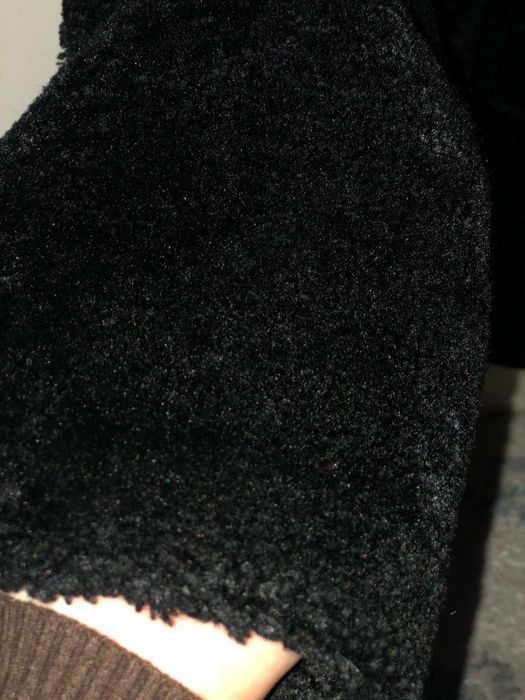 Черная Эко Шуба зимний