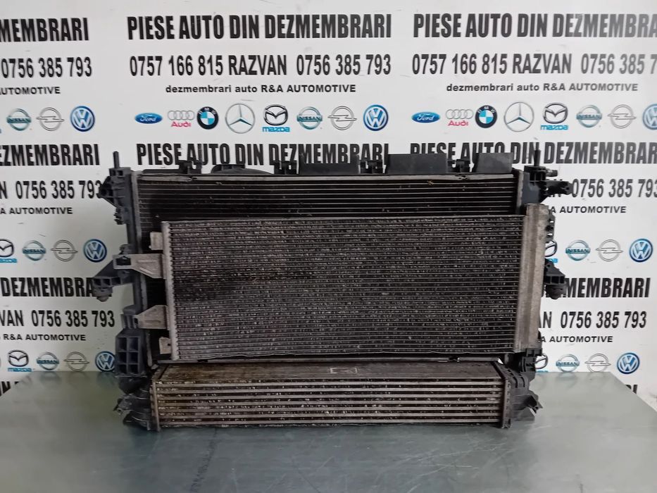 Trager Calandru Fata Complet Radiator Apa Clima Intercooler Fiat Ducato Peugeot Boxer 2014-2021 2.3