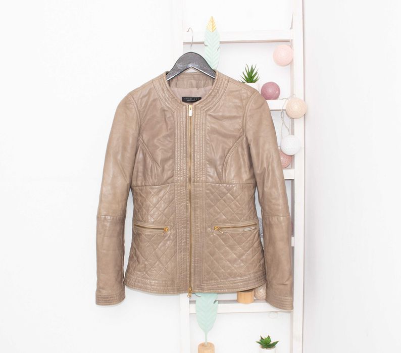 TWINSET Simona Barbieri дамско яке естествена кожа капитонирано S