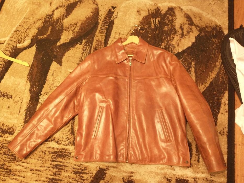 Geacă de piele veritabilă de colectie, model unicat. Marime L