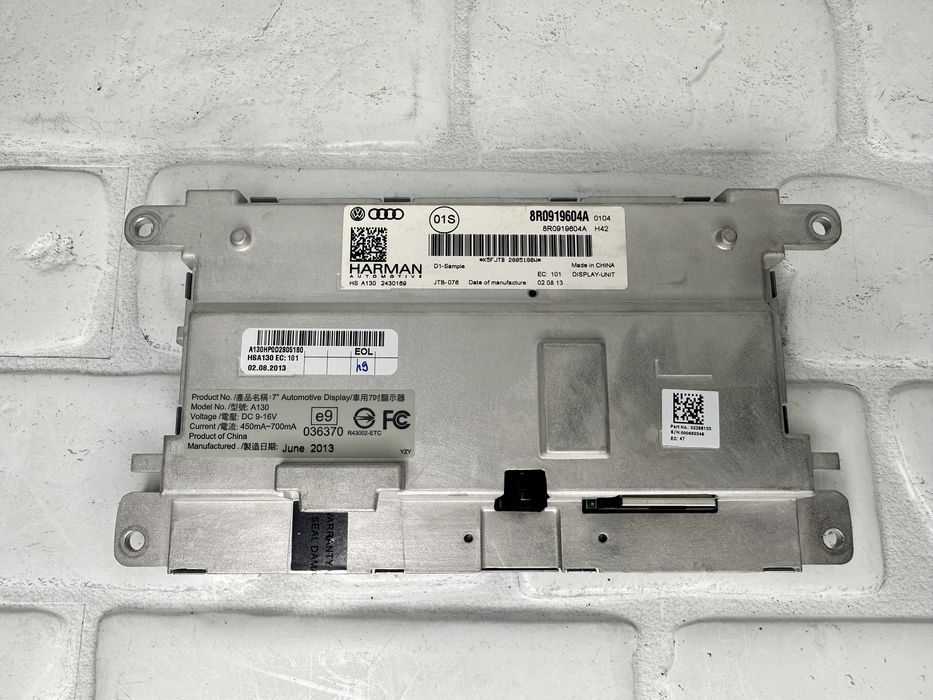 Дисплей навигация AUDI A4 A6 Q5 Q7 8R0919604A